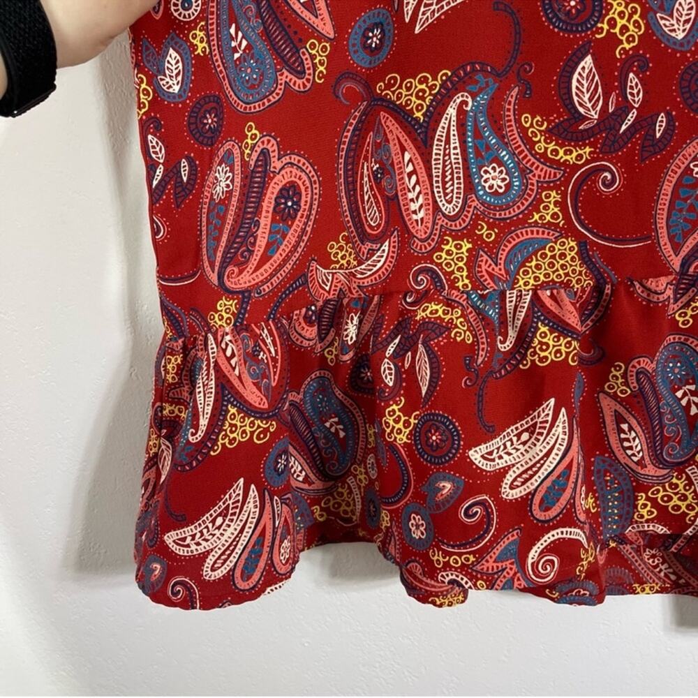 LOFT Plus, Paisley Wrap Mini Skirt. Size 26. In excellent condition! - Picture 2 of 8